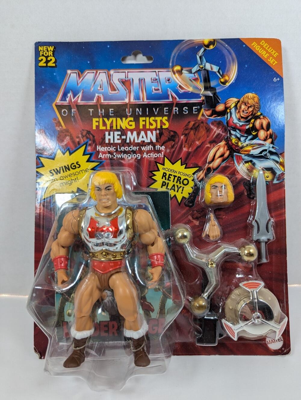 Masters of the Universe Flying Fists He-Man 5.5 inch Action Figure - HDT22 NIB